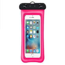 IPX8 방수방진 완전밀봉 물에뜨는 핸드폰 방수팩 튜브형 스마트폰 하우징 물놀이 수영 바다, 상품선택, 핑크