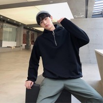데일리 남고생 옆트임 기모 남자후드티 청소년 10대