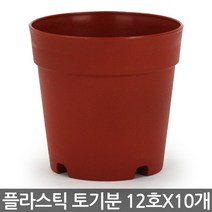 플라스틱 토기분 12호(10개) - 모종화분 화분 플분 유치원 어린이집 학교 미니화분 플라스틱 토분 도기분 재배분 싼화분 갈색화분, 04_청운_토기분12호 x 10개