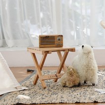 린백 LB91C 접이식 우드 미니 테이블 선반, 네추럴