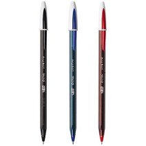 BIC 크리스탈 이그젝트 볼펜 0.7mm 낱개, 레드