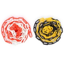 주차 통제 차단 라바콘 칼라콘 사슬 걸이 스포츠콘걸이, 화이트 - 레드