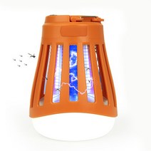 SEWEEK 아웃도어 LED 5in1 모기퇴치기 겸 캠핑랜턴, 1개, 주황색