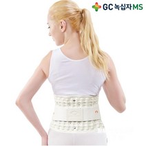 녹십자MS 디스크잭W 허리 디스크 보호대 복대 찜질 허리견인기, 사이즈:S(27~30인치)