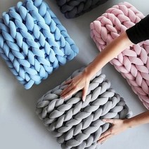 뿌쑤쑥 자이언트얀 뜨개질실 벨벳 뜨개질공방 굵은실 500g, 벨벳 자이언트얀, 연보라색500g (벨벳)