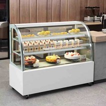 탕후루냉장고 카페 신선보관 진열장 스시 디스플레이, (블랙)공냉식1200x670x1220곡선