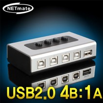 US14 USB2.0 4B대1A 수동선택기(벽걸이형)분배기 선택기 스위치 스위처 영상가전 산업용 네트워크용품 영상출력기기, 본상품