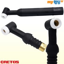 크레토스 알곤용접(TIG) 알곤토치헤드 350A 공냉플렉시블 CT-35F, 1개