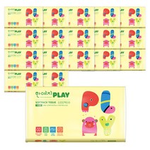 한예지 플레이 소프트팩 미용티슈 200매 18팩, 단품