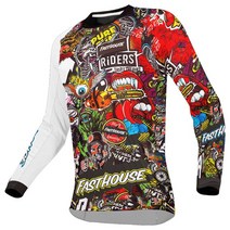 로드자전거 FASTHOUSE-남성용 MTB 셔츠 다운힐 저지 산악 자전거 오프로드 DH 오토바이 모토 크로스, 01 mtb jersey 13_03 M