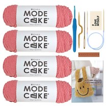 [니뜨] 모드케이크(100g) 뜨개실 x 4볼 + DIY 세트, 11_인디핑크