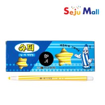 지구 슈퍼 색연필 샤프식 노랑색 1타-12자루, 노랑, 1통