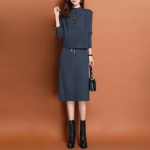 르엠마 페리 니트 스웨터 가을원피스 겨울 원피스(Set)