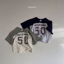 디그린 남아 여아 키즈 럭비 티 데일리룩
