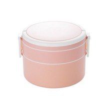 1100ml 휴대용 2 층 건강한 도시락 상자 식품 용기 전자 레인지 점심 칼 붙이 포함, [01] 1100ml, [06] 6