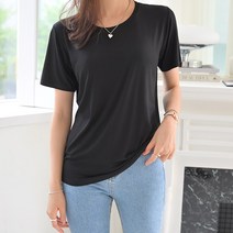 데일리앤 슬로시 여성 10컬러 베이직 무지 레이온 반팔티