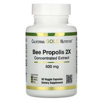 CGN 캘리포니아 골드뉴트리션 비 프로폴리스 2X 고농축 500mg 90 베지캡슐, 2개