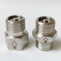스윙체크밸브 1/2 "BSP 암나사 304 스테인레스 스틸 위생 편도 비 반환 체크 밸브 고온 내성, Male to Male