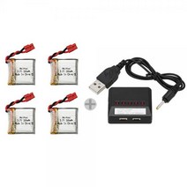 [SYMA] 시마 드론 X26 전용 배터리4개 5구충전기 세트 (부품만)