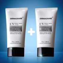 대용량 선크림 데일리 선스크린 썬블럭 썬케어 워터프루프 물놀이 세미 매트 더마쉐어 UV 쉴드 비타민 톤업 선블럭 SPF50+PA++++, 70g 2개+썬멀티밤1개(사은품)