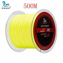 볼링 아대 볼링용품 손목신제품 2019 M 300M 500M 4 가닥 8-80LB 꼰 낚싯줄 PE 다목적 브레이드 라인 와이, 10 Yellow 500M_01 8LB  0.08MM