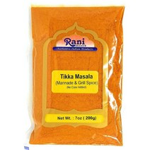 RANI BRAND AUTHENTIC INDIAN PRODUCTS Rani Tikka Masala 인디언 7-향신료 블렌드 400g(14온스) ~ 천연 | 무염 비건 무색 글루텐, 7 Ounce (Pack of 1)_Powder (Ba