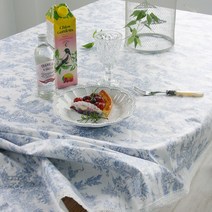 리아 프렌치 레이스 방수 테이블보, 직4인(130x180), 그레이