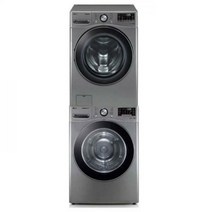 [하이마트] LG 트롬 드럼 세탁기(21kg)+건조기(19kg) F21VDAP-9VN (F21VDAP + RH19VTAN) (모던스테인리스)
