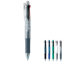 제브라 클립온 멀티 4색(0.7mm)+샤프(0.5mm) CLIP-ON MULTI B4SA1, CLO MULTI 4&1 크리어(C투명) x 1개