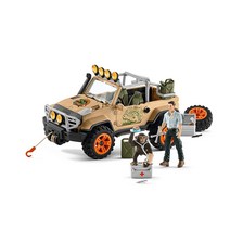 Schleich Wild Life 오프로드 지프 로프 윈치 포함 17피스 놀이 세트 만 3-, 2021 Box Style