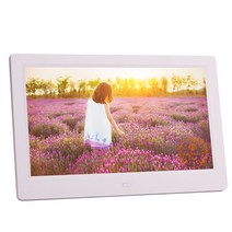 디지털액자 전자 프레임 액자 모니터10 인치 led 백라이트 hd 1024*600 전체 기능 디지털 사진 프레임 전자, 02 WHITE_03 UK Plug