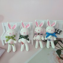 서 있는 귀 쫑끗 토끼 차량용 방향제, 어벤투스, 화이트&핑크