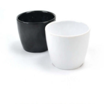 다이어트밥그릇 미니 작은 소형 밥공기 멜라민 식기 검정 화이트 9.8cm, 흑스톤(DS-6568)