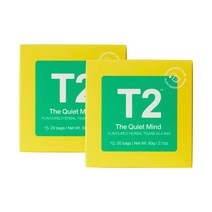 T2 티투 콰이어트 마인트 허브차 20티백x2개 The Quiet Mind Teabag Cube, 1g, 1개