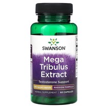 스완슨 메가 트리블러스 추출물 250mg 캡슐 60정120783, 60 개선택 용량이 사진보다 우선입니다