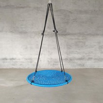 감통그네 감각 발달 훈련 원형 스윙 그네 유치원 놀이터, 파란색 100cm