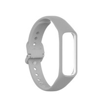 갤럭시핏2 스트랩 compatible 삼성 갤럭시 핏 2 sm-r220 소프트 실리콘 스포츠 밴드 watchband 액세서리 2022 뜨거운 판매, 라이트 그레이