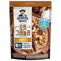 롯데제과 퀘이커 오트그래놀라 골든넛츠 350g, 1개