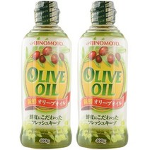 AJINOMOTO 아지노모토 제이 오일 밀스 올리브유 400g 2팩, 1개