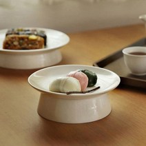 소반 굽접시 도자기 나눔접시, 6인치, 1개