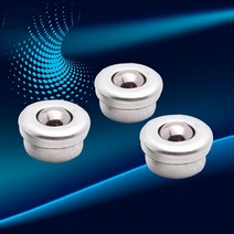 콘베어로라 컨베어벨트 컨베어롤러 컨베이어롤러 실버 트랜스퍼 베어링 유닛 롤러 휠 스틸 컨베이어 볼 소형 플랫 라운드 아이 1 인치 로트당 5 개, 5개