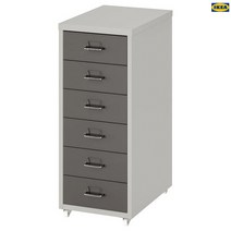 헬메르 이동식서랍유닛 그레이 28x69cm 사무용서랍 학생서랍 철제수납