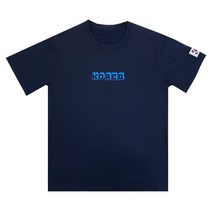 팀코리아 코리아 네이비 블럭 기능성 스판 태극기 티셔츠