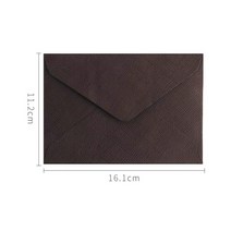 결혼식 초대장 편지 봉투 대마 직조 우편물용 10 개/묶음, 04 coffee