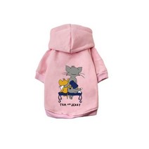 개 스웨터 스포츠 후디 플리스 애완 동물 옷 코트 치와와 강아지 스웨터 따뜻한 겨울용 소형견/중형견/대형견용 의상, 9XL(30-34KG dogs), CHINA, pink-2