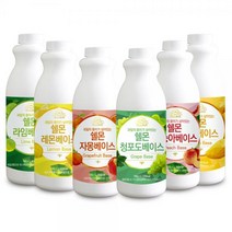 쉘몬 에이드 베이스1kg 10종과일농축액 에이드 음료베이스 카페용품 자몽 청포도 레몬 깔라만시 사과 망고 라임 오렌지 복숭아 키위 망고 코코넛 사과필, 쉘몬베이스_배 1kg