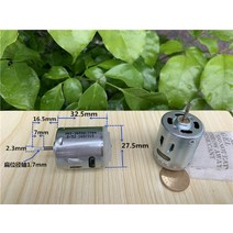 RS 365SA 2944 마이크로 365 DC12V 모터 2.3mm D 샤프트 23500RPM 자동차 펌프 장난감 모델 수정을위한 고속 카본 브러시 모터|직류 전동기|, 1개