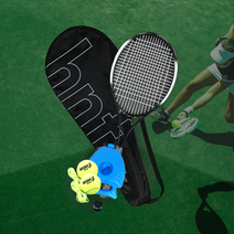 [윔블던테니스볼] 헬스앤프렌즈 혼자 치는 실내 테니스 리턴볼 셀프 스쿼시 나 홀로 테니스 연습기 커플운동, 커플 테니스 세트