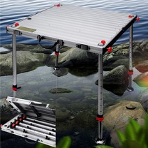 2023 튼튼한 낚시좌대 받침틀 접이식 발판 60x80 휴대용 알루미늄 중층, 단품