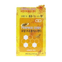 주누하우스 로얄 프로폴리스 목캔디 레몬 40g, 50g x 12개